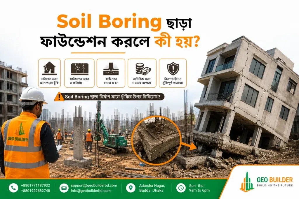 Soil Boring ছাড়া ফাউন্ডেশন করলে কী হয়